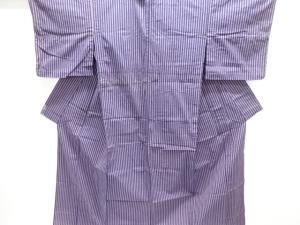 アンティーク　縞木綿単衣着物